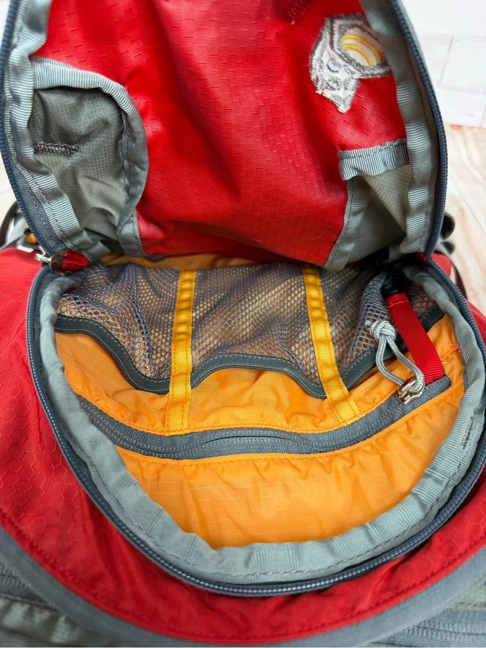 Mountain Hardwear Red and Gray Fluid 26 Daypack Backpack